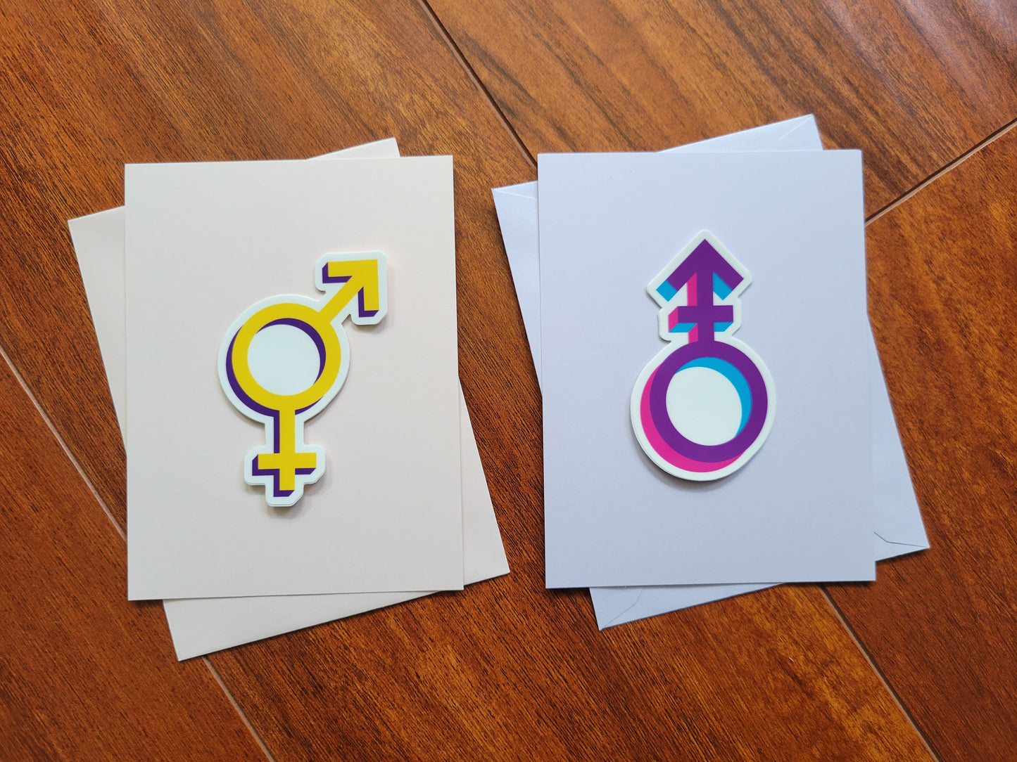 Intersex pride symbol sticker