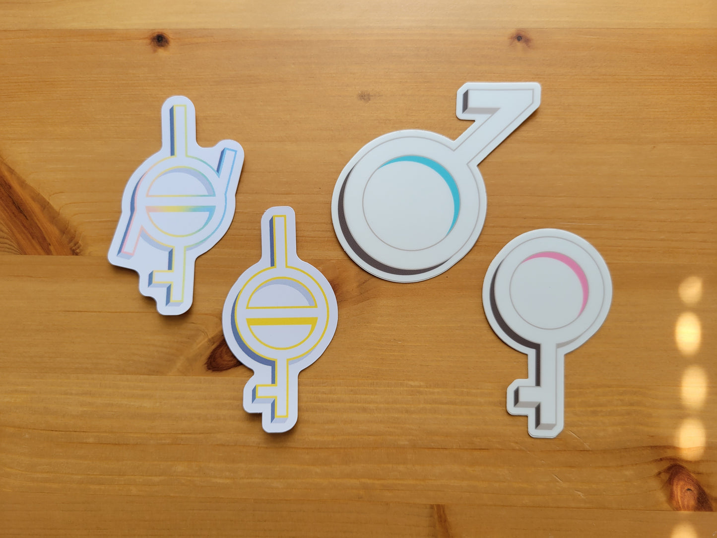 Demigirl pride symbol sticker