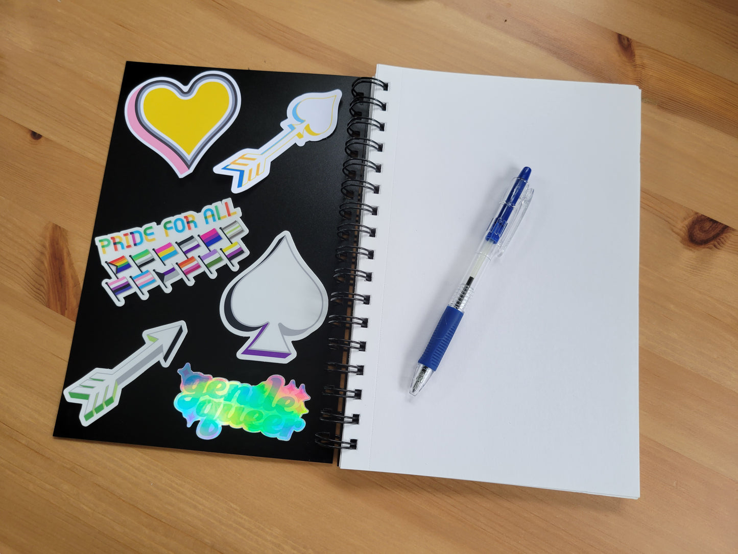 Asexual pride symbol stickers