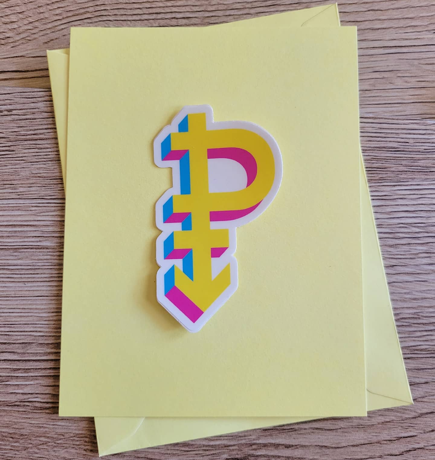 Pansexual pride symbol sticker