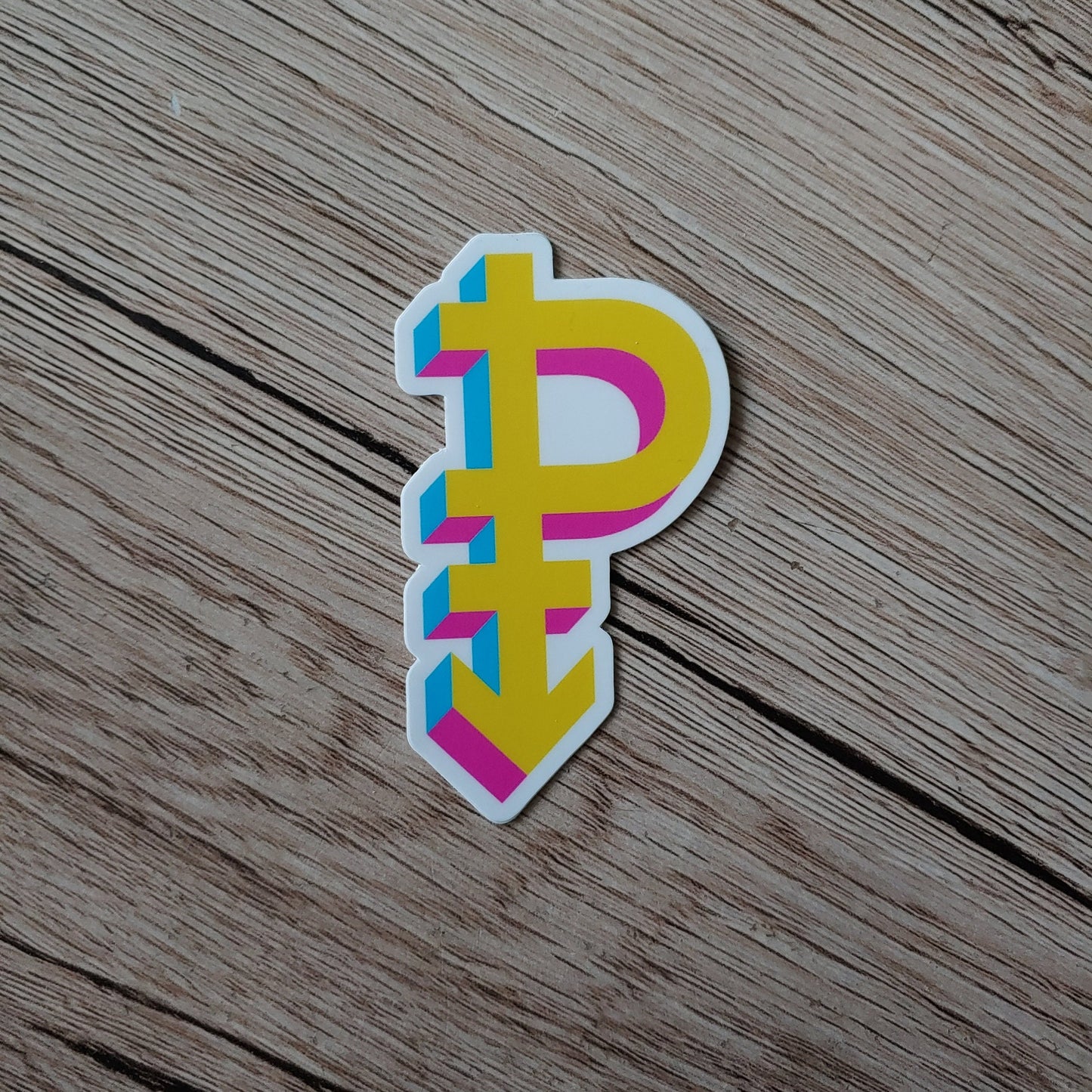 Pansexual pride symbol sticker