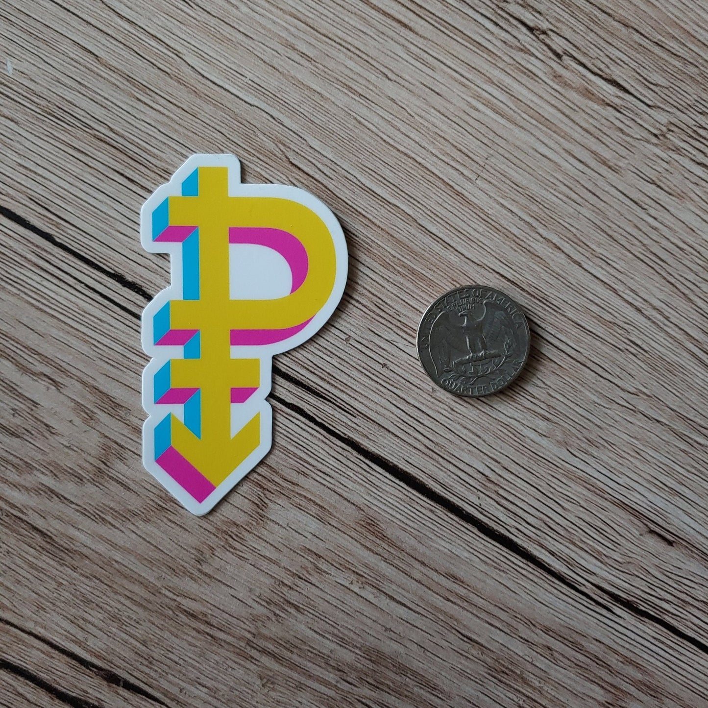 Pansexual pride symbol sticker