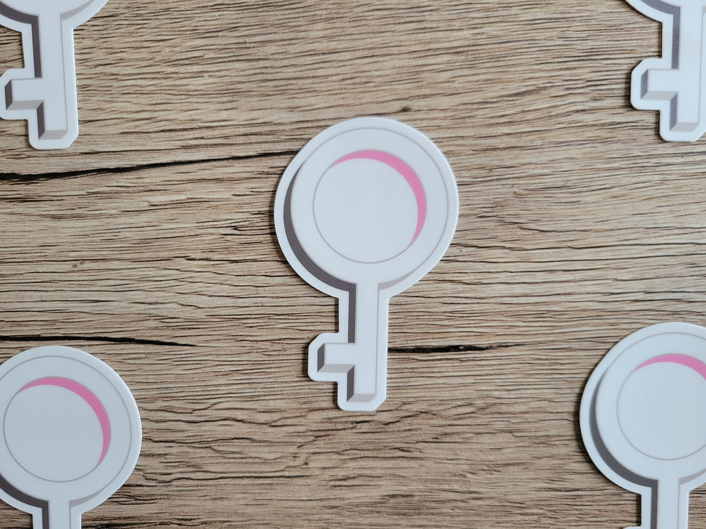 Demigirl pride symbol sticker