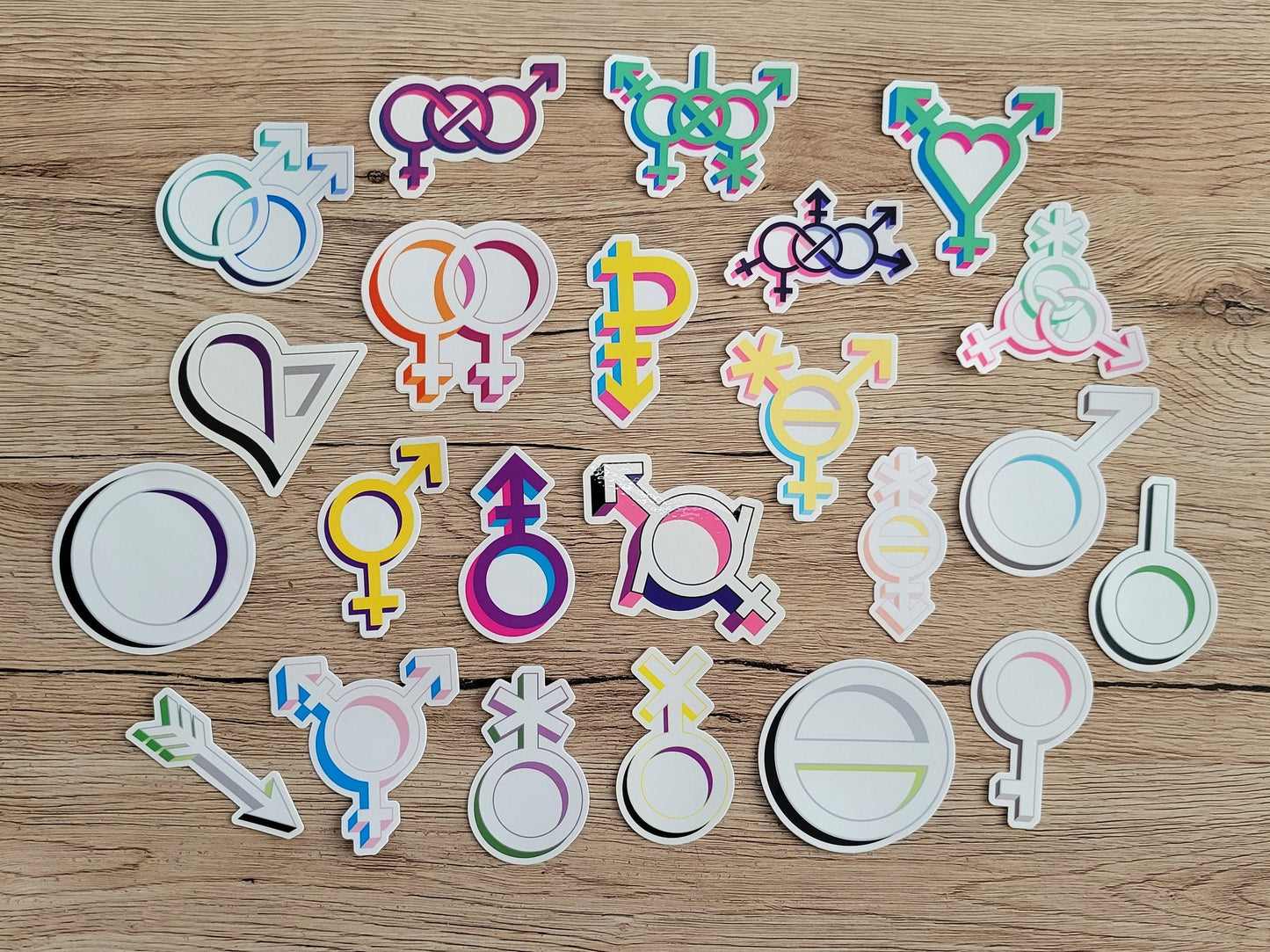 Agender pride symbol sticker