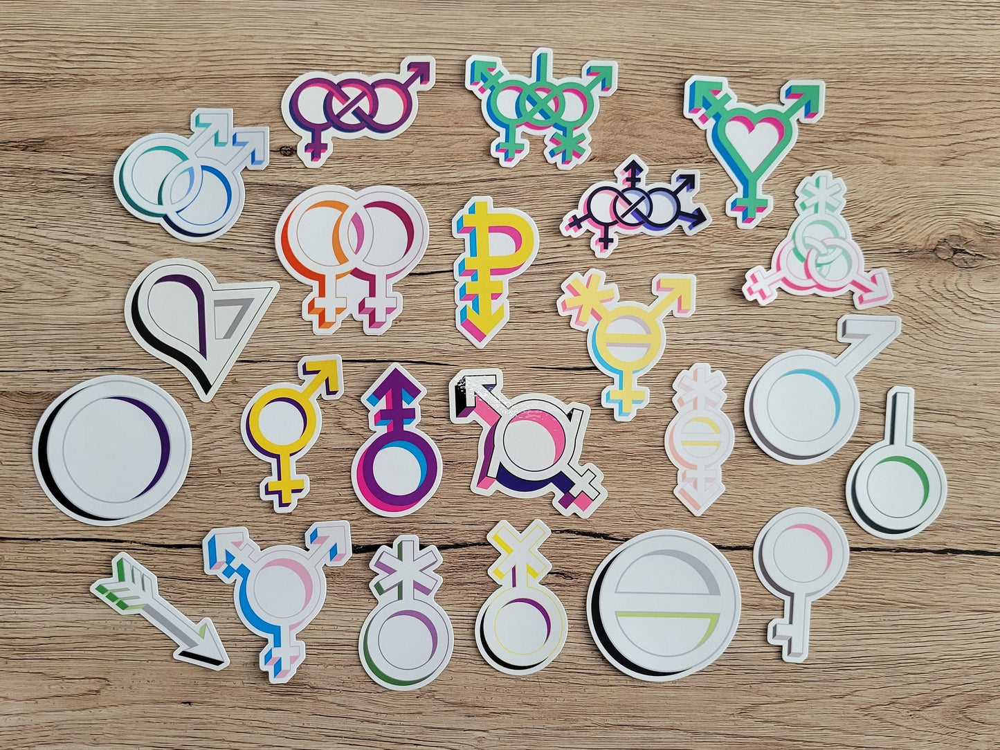 Intersex pride symbol sticker