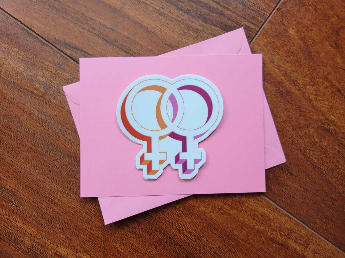 Lesbian pride symbol stickers