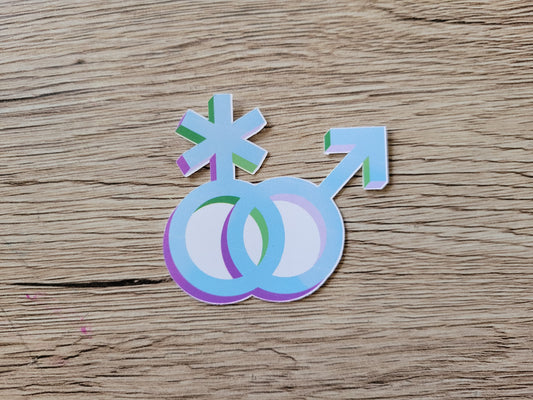 Toric pride symbol sticker