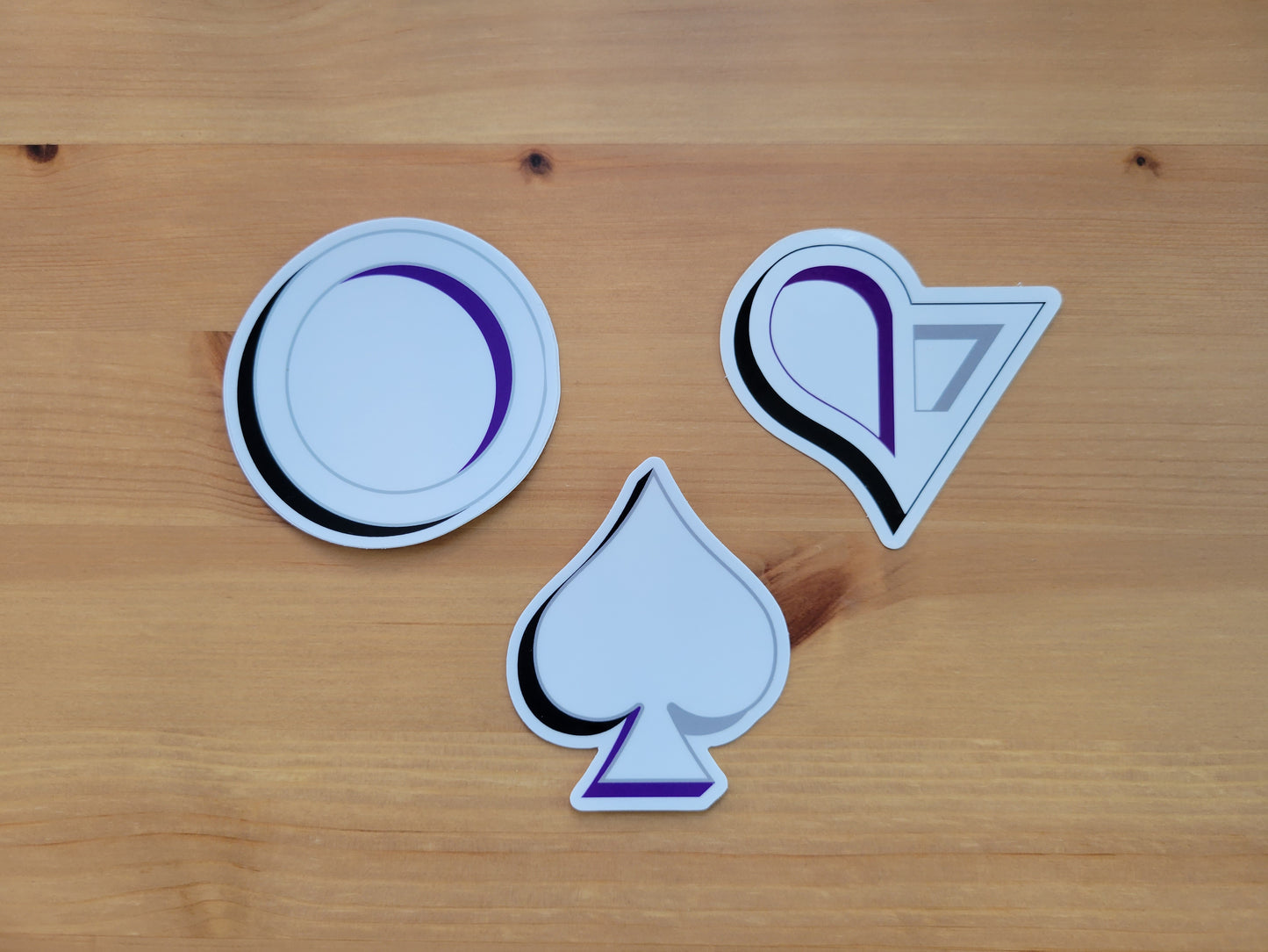 Demisexual pride symbol sticker