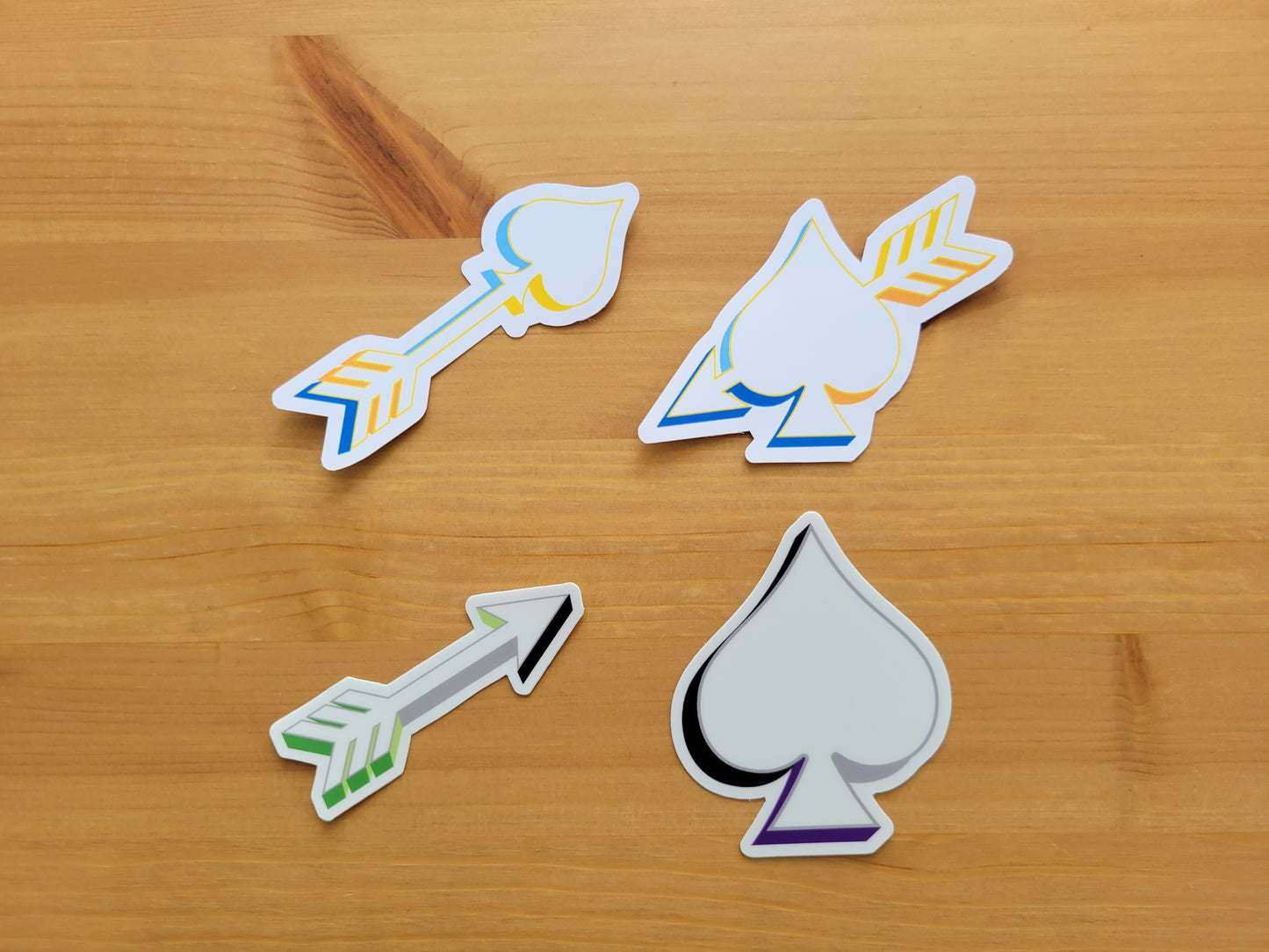 Aroace pride symbol stickers