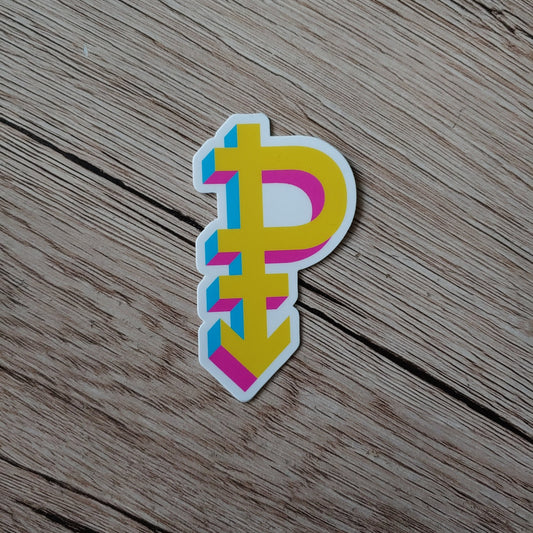 Pansexual pride symbol sticker