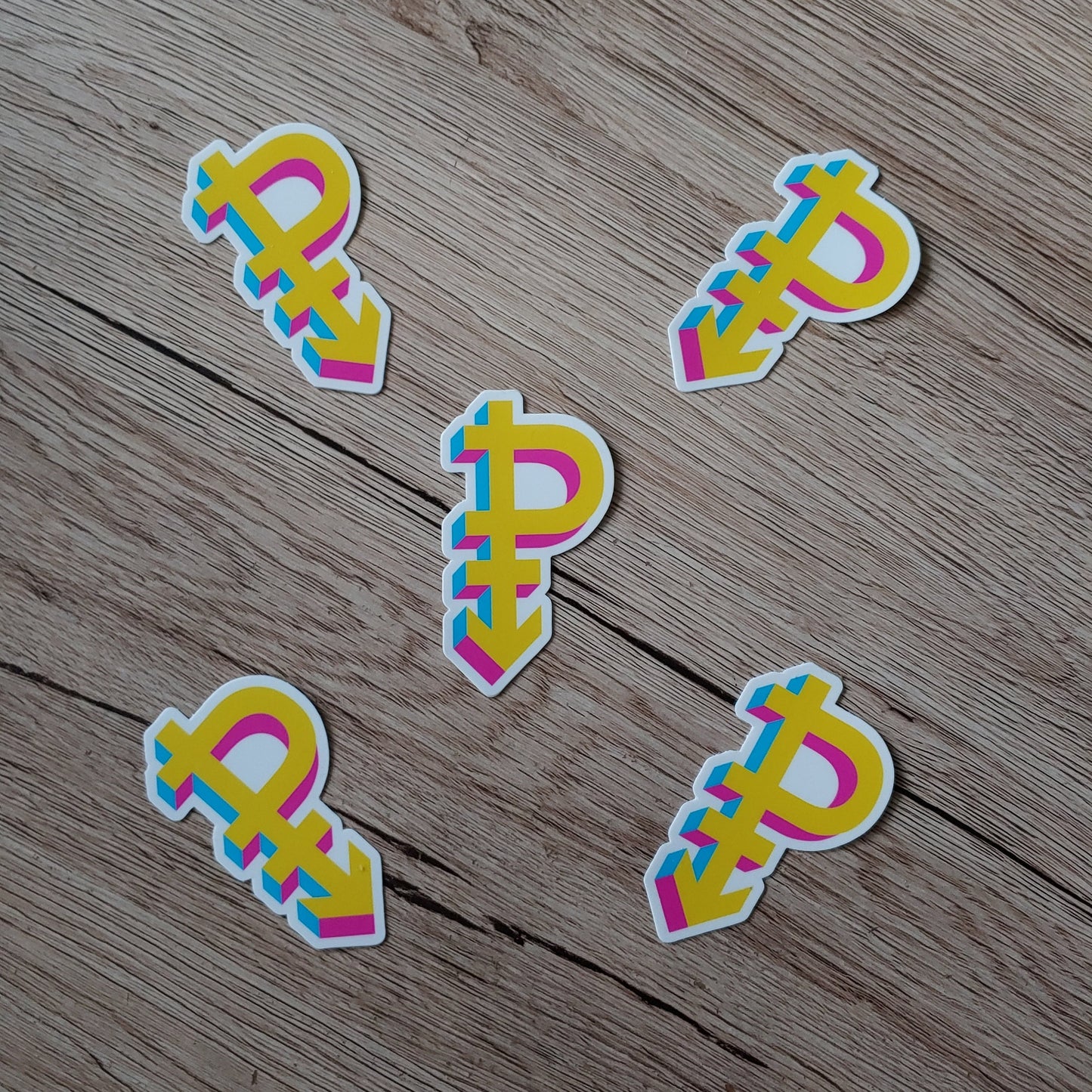 Pansexual pride symbol sticker