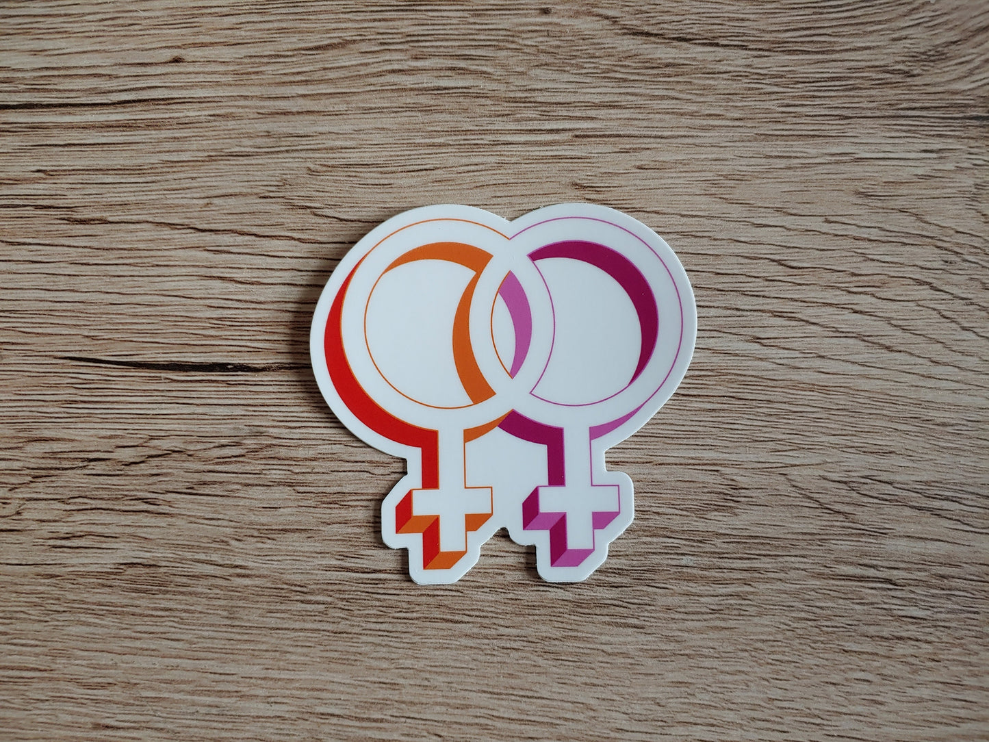 Lesbian pride symbol stickers