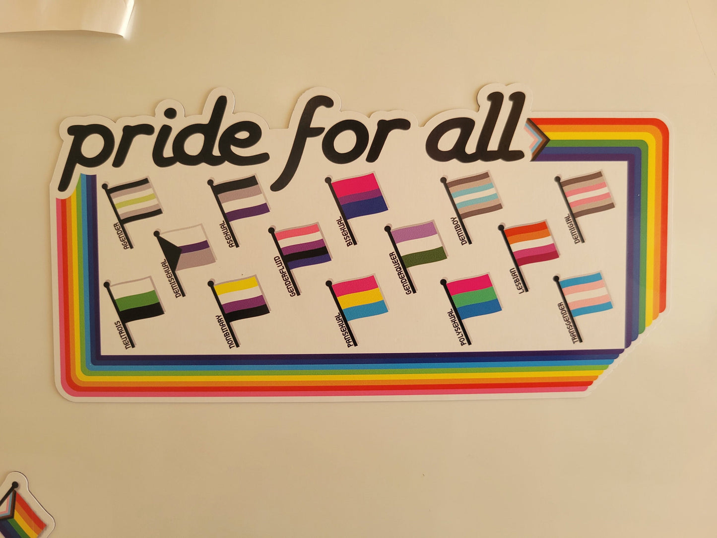 Pride for All - rainbow boarder