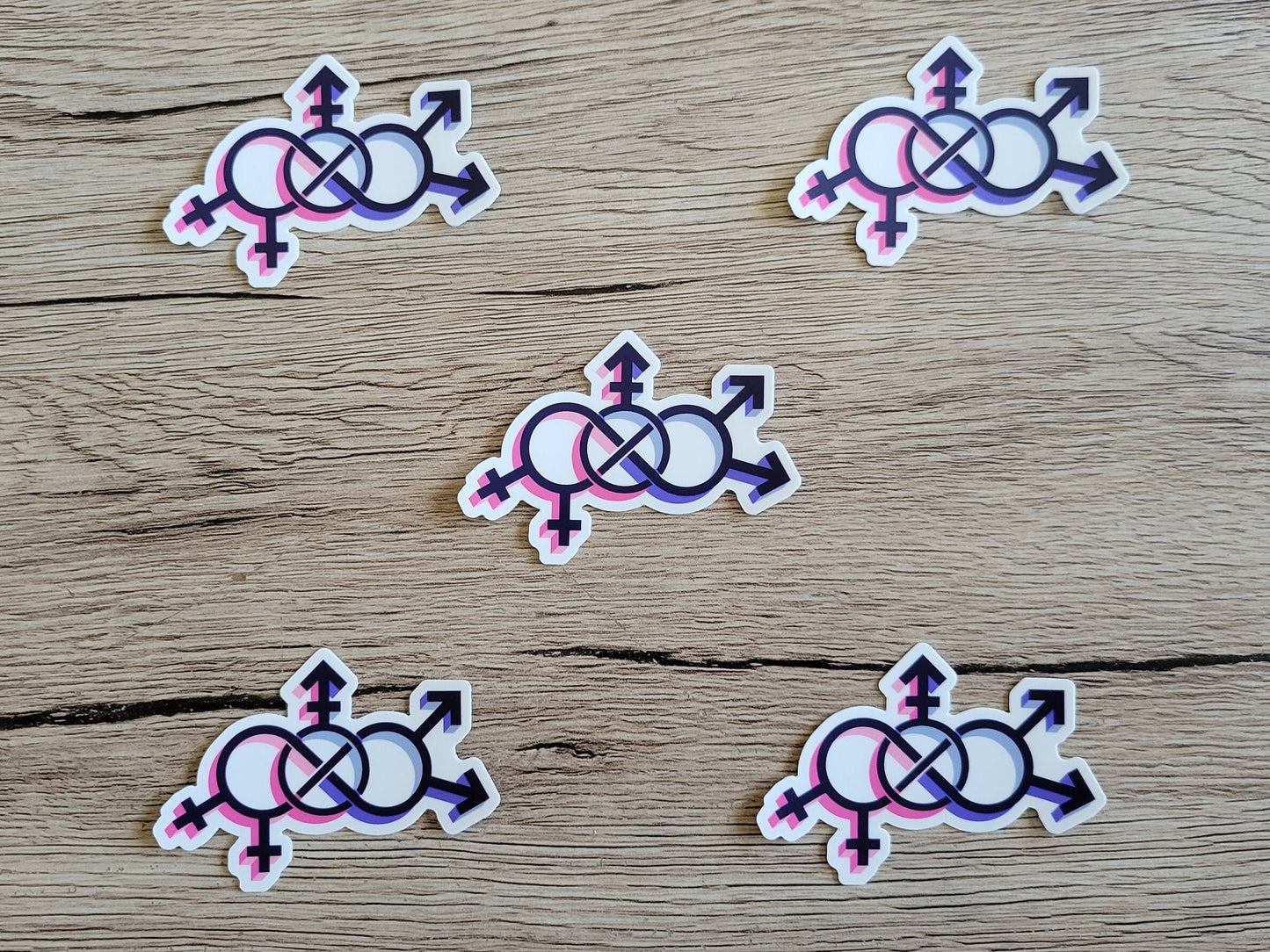 Omnisexual pride symbol sticker