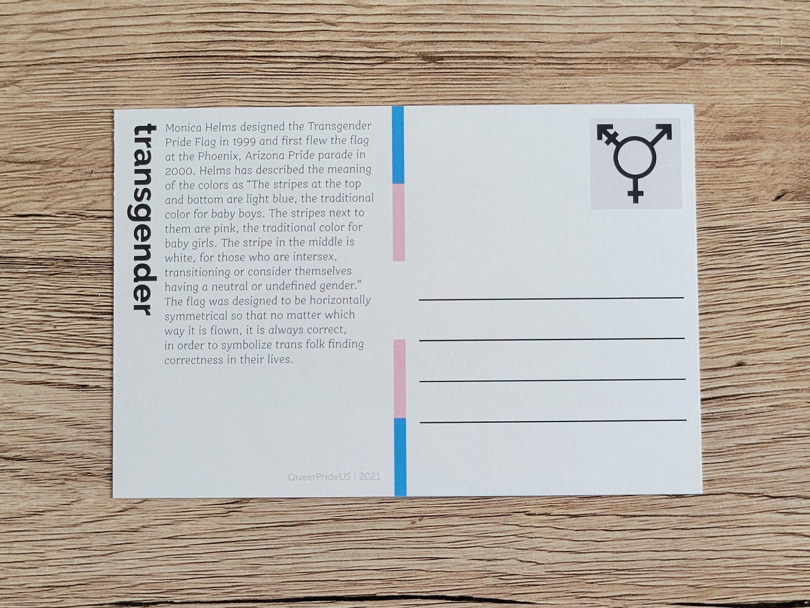 Transgender pride postcard – QueerPrideUS