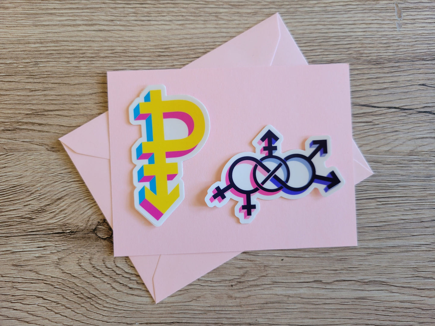 Pansexual pride symbol sticker