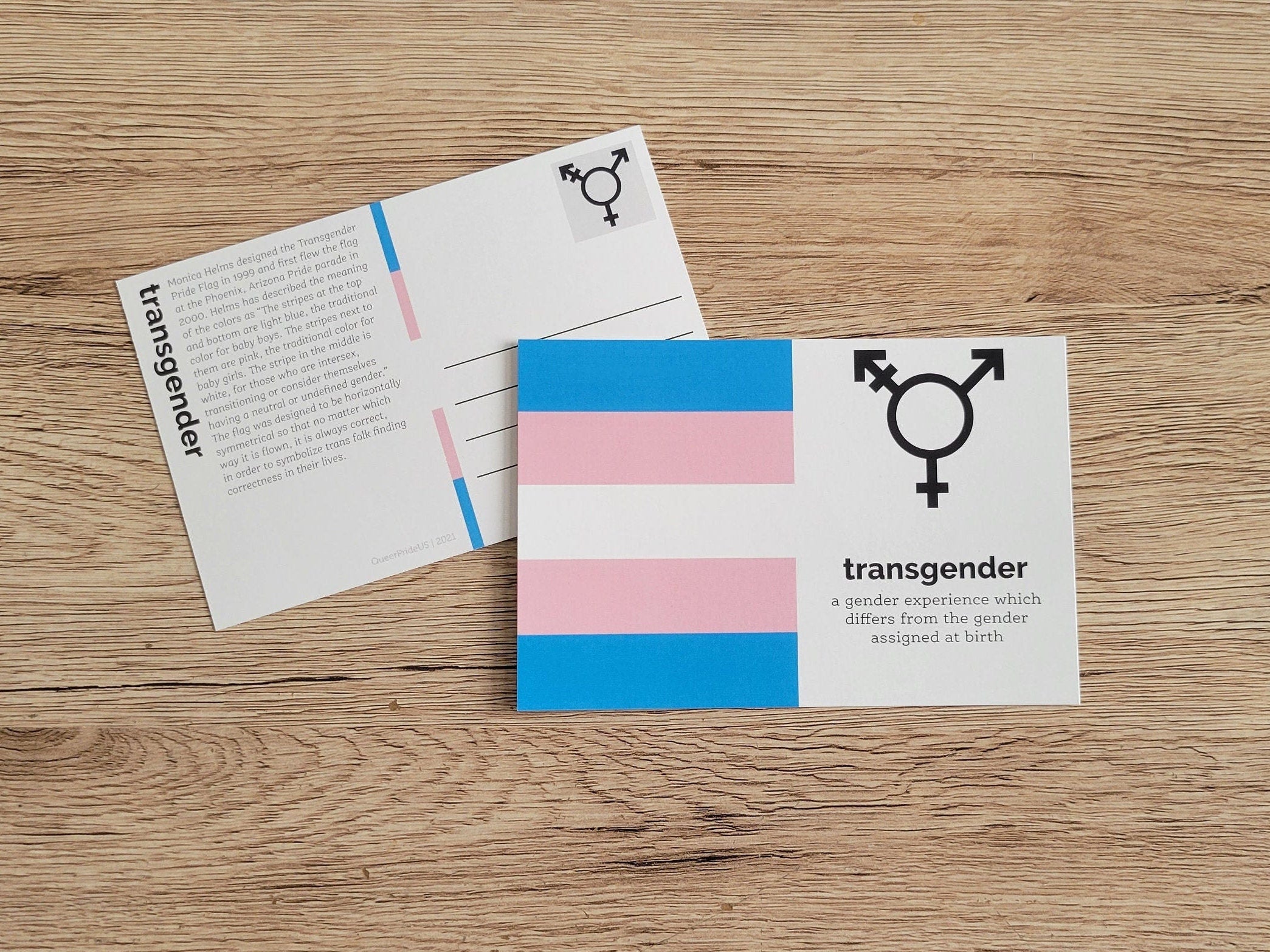 Transgender pride postcard – QueerPrideUS