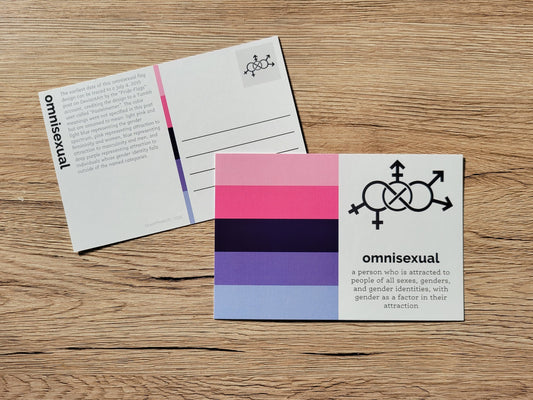 Omnisexual pride postcard