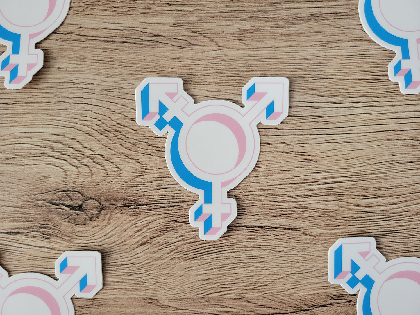 Transgender pride symbol sticker