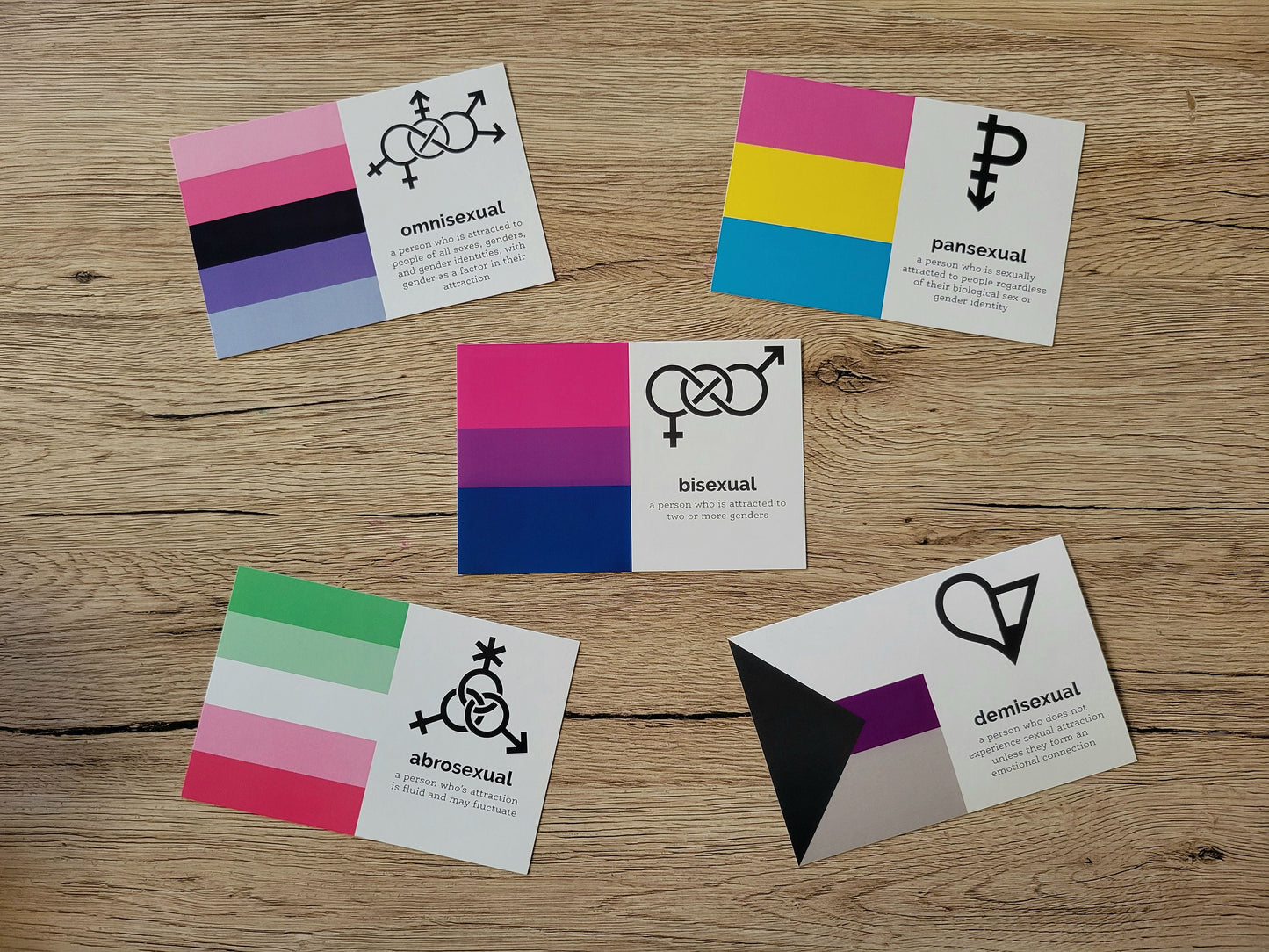 Demisexual pride postcard