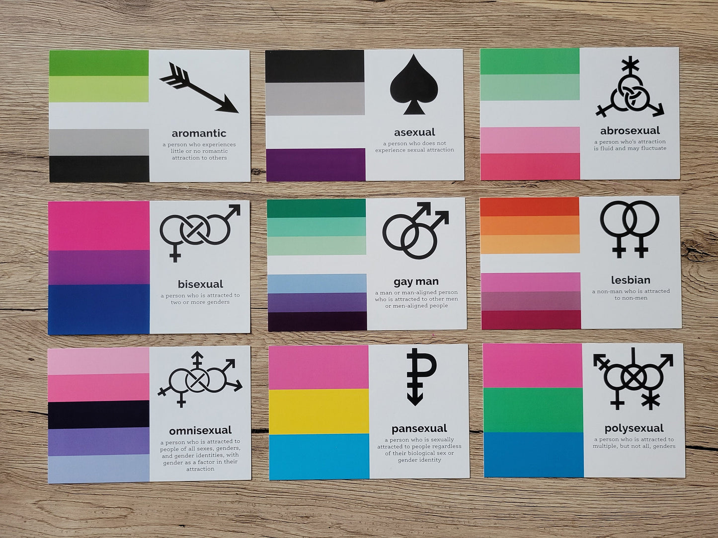 Omnisexual pride postcard